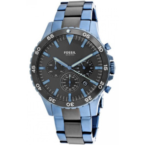 Watch strap Fossil CH3097 Stainless steel Blue 22mm